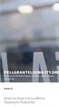 Mobile Screenshot of pellgranteligibility.org